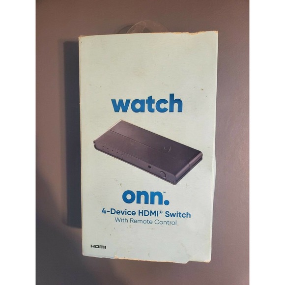 Watch Onn. 4-Device HDMI Switch With Remote Control. NIB - Picture 1 of 3
